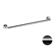 Remer Guest Полотенцедержатель 65 см, подвесной, латунь, цвет: cromo nero spazzolato GS30CFP