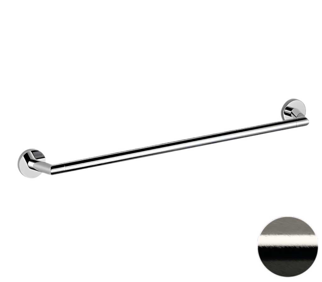 Remer Guest Полотенцедержатель 65 см, подвесной, латунь, цвет: nichel spazzolato GS30NP