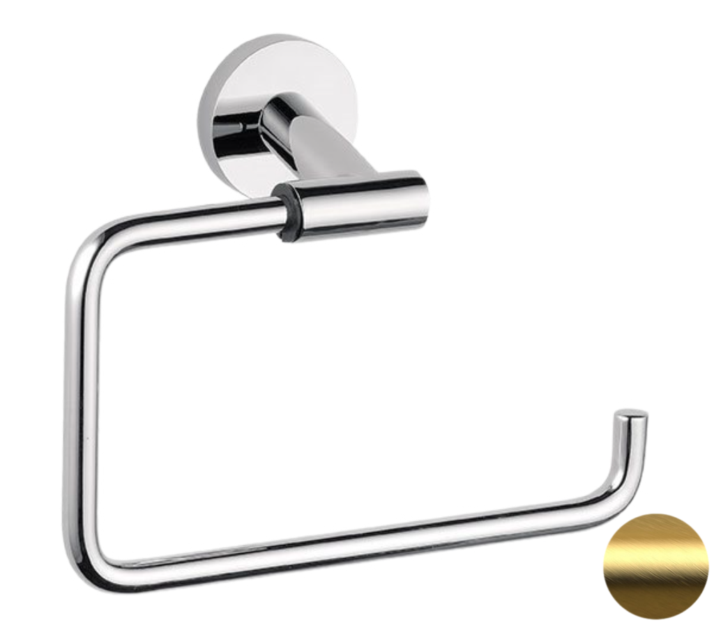 Remer Guest Полотенцедержатель подвесной кольцевой, латунь, цвет: oro spazzolato GS44BG