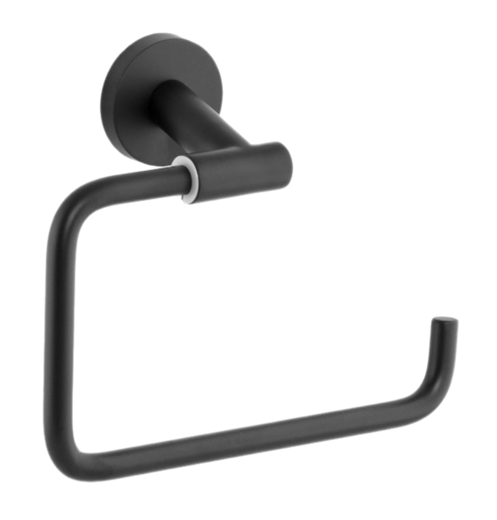 Remer Guest Полотенцедержатель подвесной кольцевой, латунь, цвет: nero opaco GS44NO