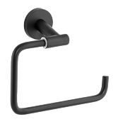 Remer Guest Полотенцедержатель подвесной кольцевой, латунь, цвет: nero opaco GS44NO