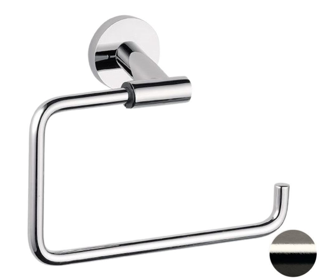 Remer Guest Полотенцедержатель подвесной кольцевой, латунь, цвет: nichel spazzolato GS44NP