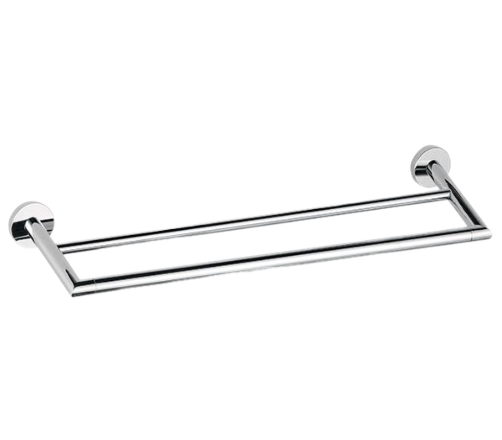 Remer Guest Полотенцедержатель двойной 64 см, подвесной, латунь, цвет: cromo GS33CR