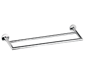 Remer Guest Полотенцедержатель двойной 64 см, подвесной, латунь, цвет: cromo GS33CR