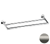 Remer Guest Полотенцедержатель двойной 64 см, подвесной, латунь, цвет: nichel spazzolato opaco GS33NPO