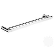 Remer Lounge Полотенцедержатель двойной 60 см, подвесной, латунь, цвет: bianco opaco LN33BO