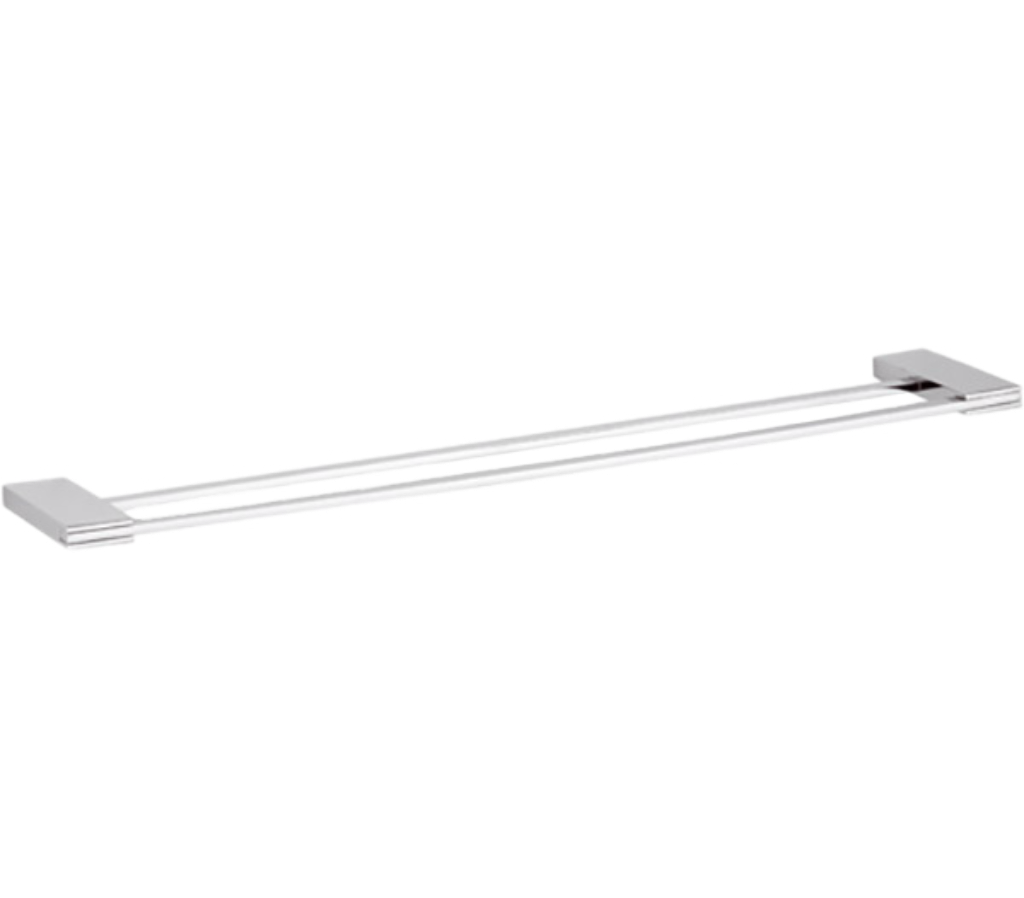 Remer Flat Полотенцедержатель двойной 60 см, подвесной, латунь, цвет: cromo FT33CR