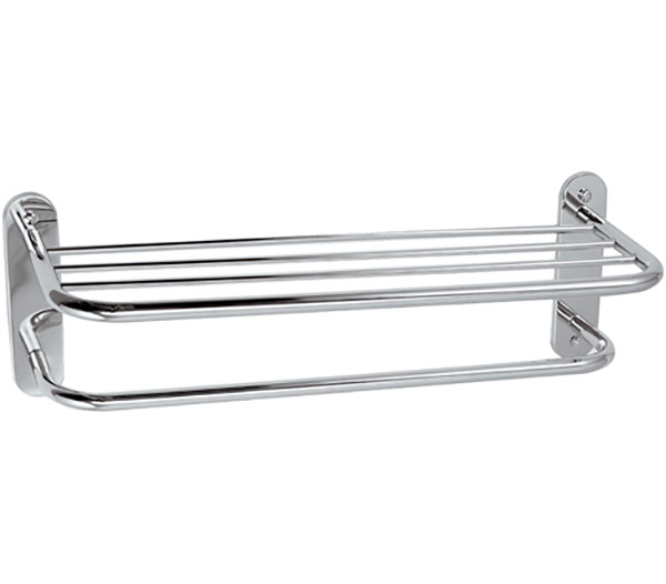 Remer Полка с держателем для полотенец 65 см, цвет: cromo RB470CR