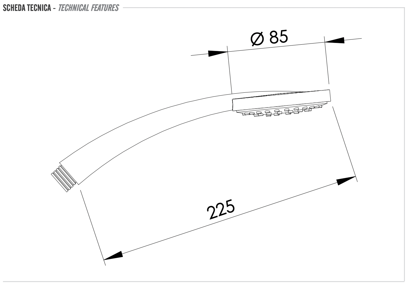 Remer Ручной душ, 1 вид струи, цвет: cromo 317MRX