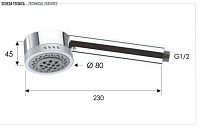 Remer Ручной душ, 2 вида струи, цвет: cromo 321HGX