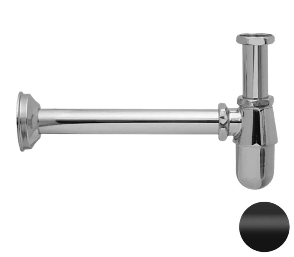 Remer Сифон для раковины, цвет: nero opaco 970114NO