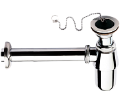 Remer Сифон для раковины с выпуском, цвет: cromo 973Z114