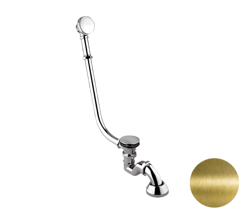 Remer Слив-перелив click-clack для ванны, цвет: vecchio ottone 96LICCVO