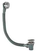 Remer Слив-перелив click-clack для ванны, цвет: nichel spazzolato 96PCCNP