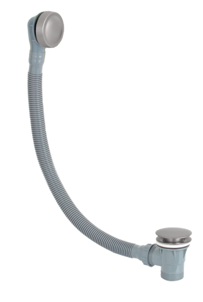 Remer Слив-перелив click-clack для ванны, цвет: nichel spazzolato opaco 96PCCNPO