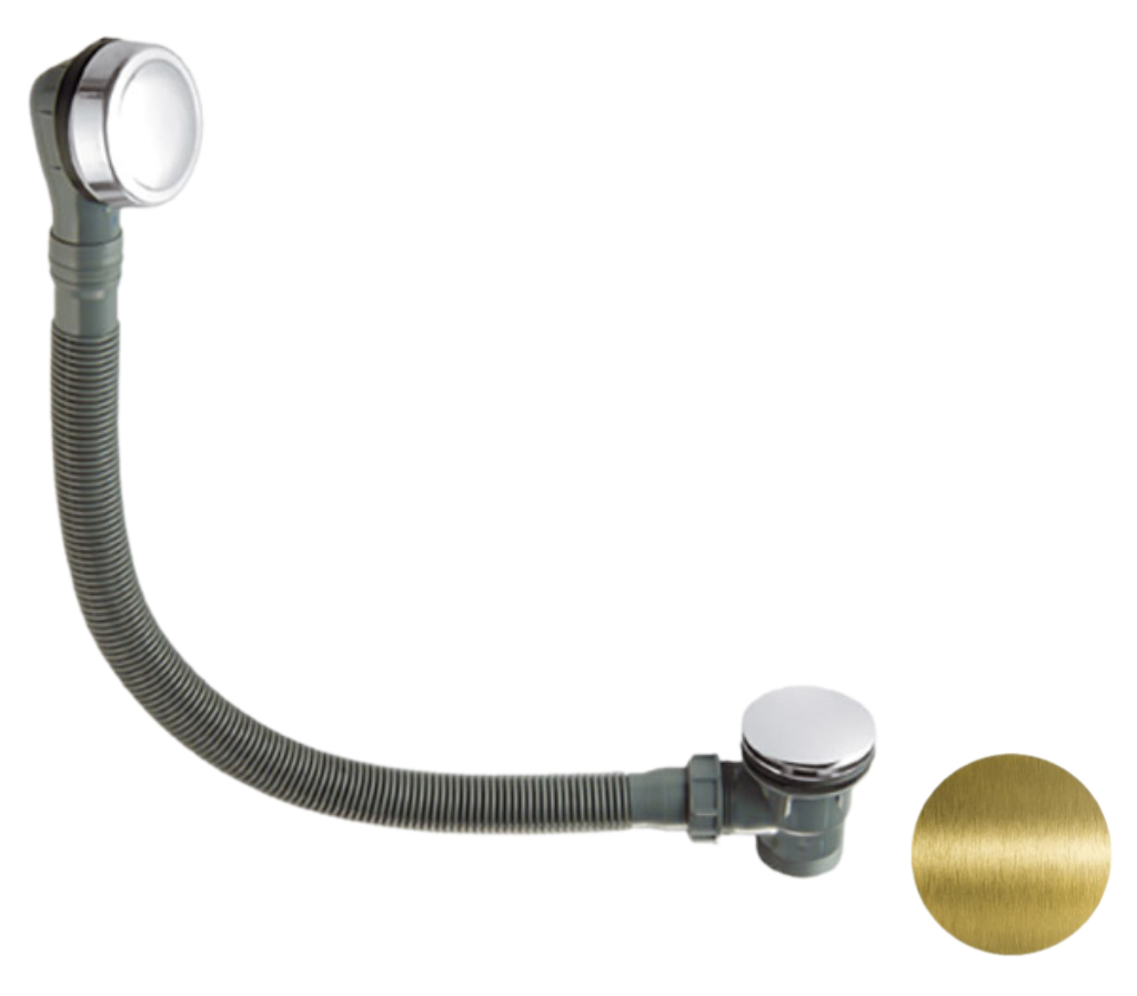 Remer Слив-перелив click-clack для ванны, цвет: vecchio ottone 96PCCVO