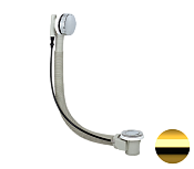 Remer Слив-перелив полуавтоматический для ванны, цвет: oro lucido 96PDO