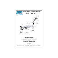 Remer Dream Смеситель на борт ванны, каскадный излив, лейка 3 вида струи, шланг 150 см, цвет: cromo D07UF