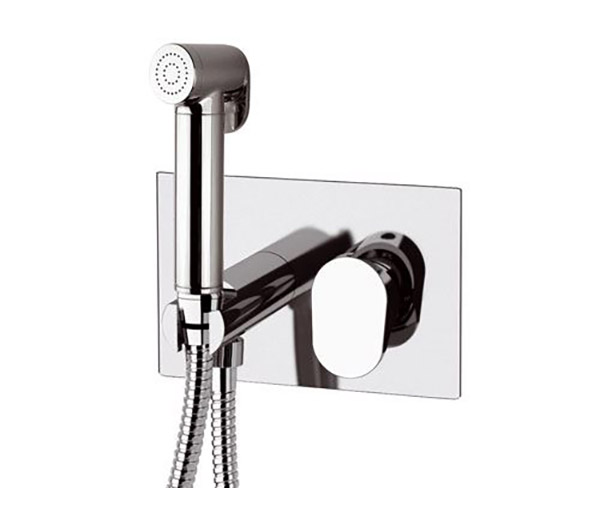 Remer Dream Гигиенический душ со смесителем, шланг 120 см, с встраиваемой частью, цвет: cromo D60W