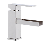 Remer Qubika Cascata Смеситель для раковины, без донного клапана, высота излива 7 см, цвет: cromo QC11