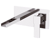 Remer Qubika Cascata Смеситель для раковины, излив 18 см, с внутренней частью, цвет: cromo QC15