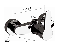 Remer Winner Смеситель для душа, цвет: cromo W35