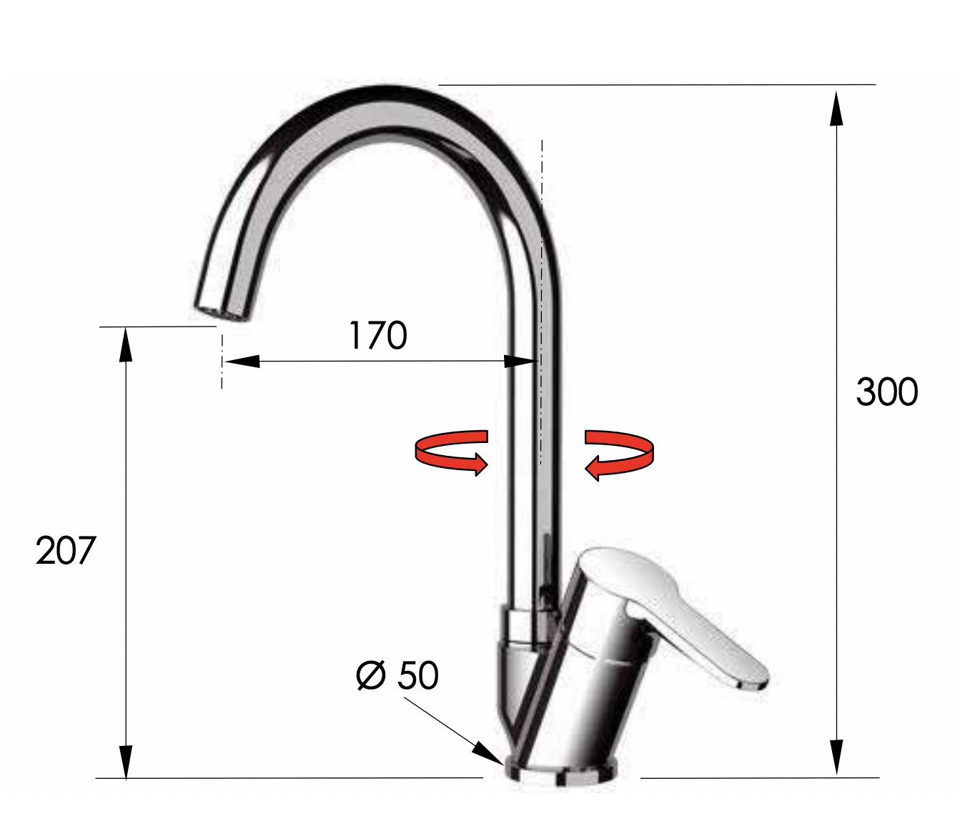 Remer Winner Смеситель для кухни, цвет: cromo W42B