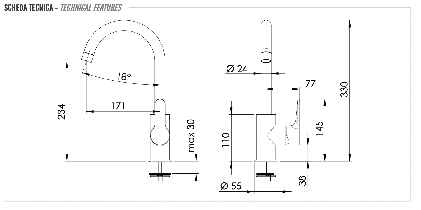Remer Winner Смеситель для кухни, цвет: cromo W72
