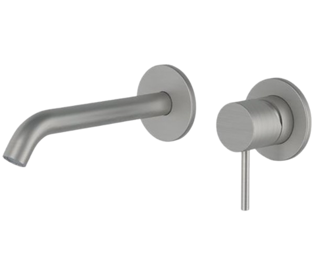 Remer X Style Inox Смеситель для раковины встраиваемый, излив 16 см, цвет: inox spazzolato SSX15P