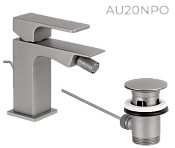 Remer Absolute Смеситель для биде, с донным клапаном, цвет: nichel spazzolato opaco AU20NPO