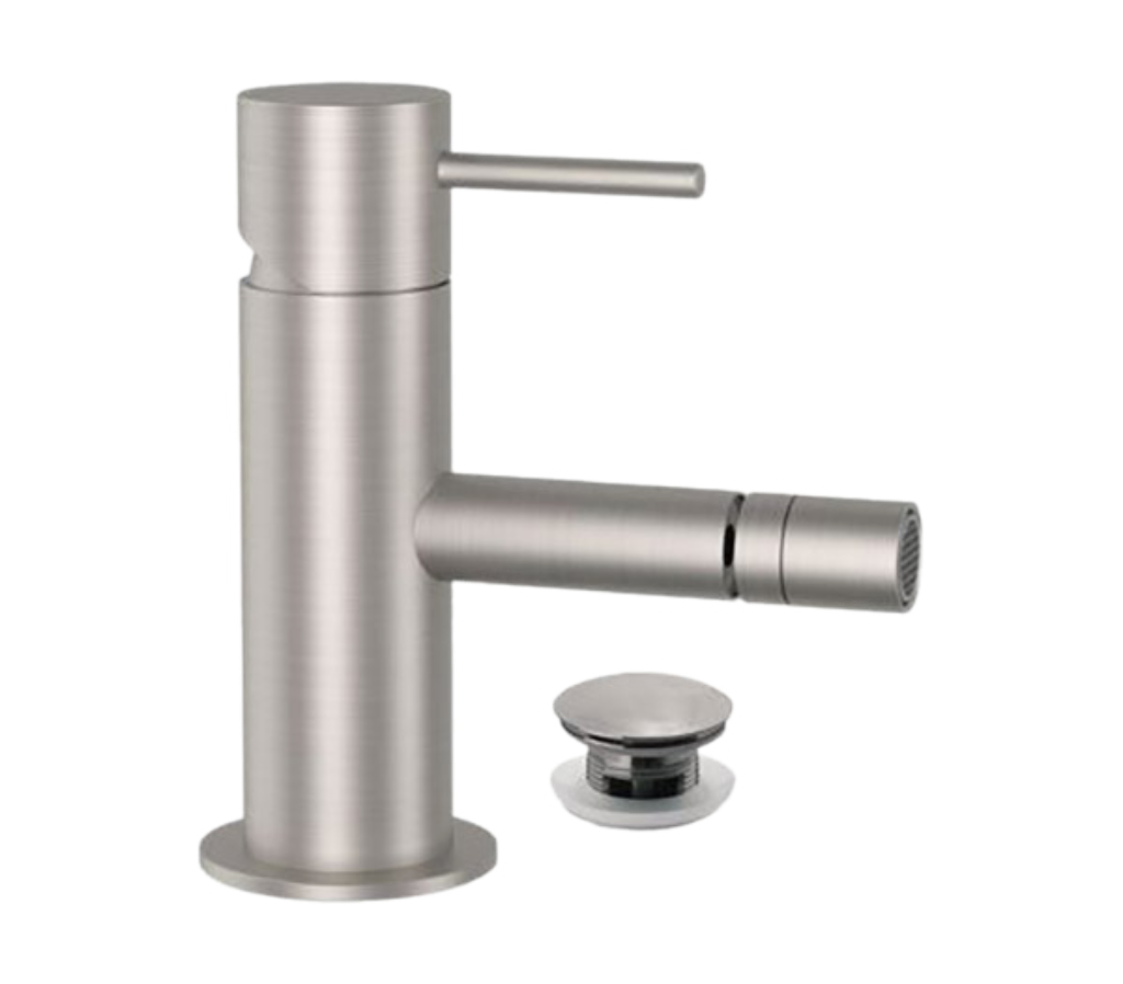 Remer X Style Inox Смеситель для биде, с донным клапаном, цвет: inox spazzolato SSX20B