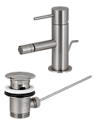 Remer X Style Смеситель для биде, с донным клапаном, цвет: nichel spazzolato X20NP