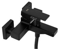 Remer Absolute Смеситель для ванны с душем, лейка, держатель, шланг 150 см, цвет: nero opaco AU02NO