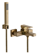 Remer Absolute Смеситель для ванны с душем, лейка, держатель, шланг 150 см, цвет: vecchio ottone AU02VO