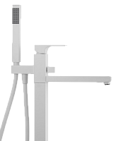 Remer Absolute Смеситель для ванны напольный, со скрытой частью, цвет: bianco opaco AU08BO