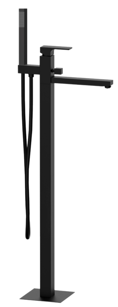 Remer Absolute Смеситель для ванны напольный, со скрытой частью, цвет: nero opaco AU08NO