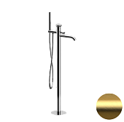 Remer Element Смеситель для ванны напольный, излив 18 см, со скрытой частью, цвет: oro spazzolato ET08BG