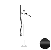 Remer Element Смеситель для ванны напольный, излив 18 см, со скрытой частью, цвет: nero opaco ET08NO