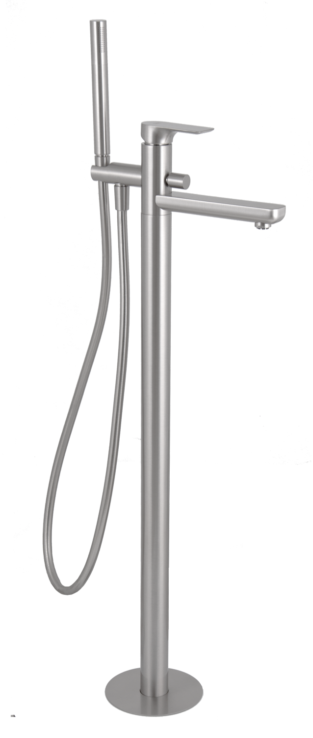 Remer Infinity Смеситель для ванны напольный, со скрытой частью, цвет: nichel spazzolato opaco I08NPO