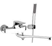 Remer Infinity Смеситель для ванны с душем, лейка, держатель, шланг 150 см, цвет: cromo I49