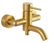 Remer X Style Смеситель для ванны с душем, цвет: oro spazzolato X05BG