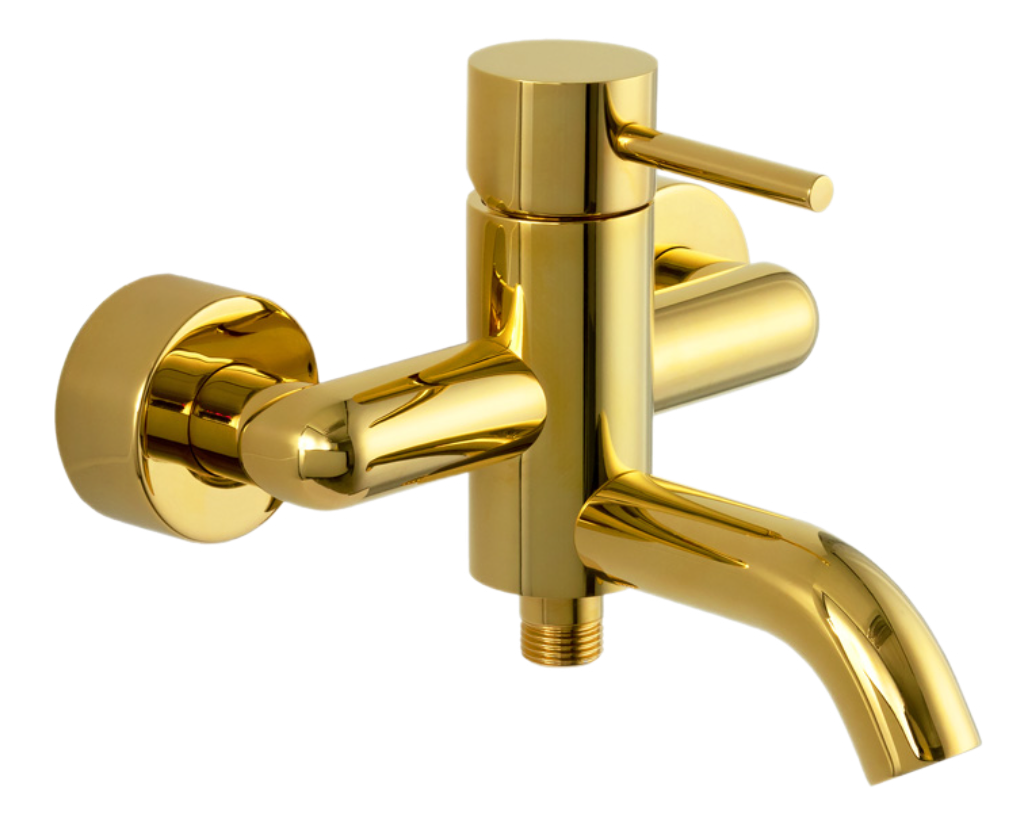 Remer X Style Смеситель для ванны с душем, цвет: oro lucido X05DO