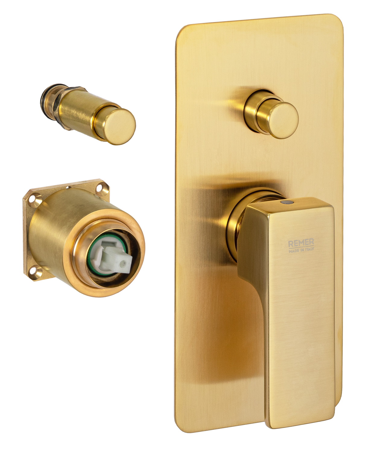 Remer Absolute Смеситель для ванны встраиваемый, 2 потребителя, внешняя часть, цвет: oro spazzolato AU09KBBG