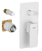 Remer Absolute Смеситель для ванны встраиваемый на 2 потребителя, внешняя часть, цвет: bianco opaco AU09KBBO