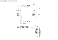 Remer Absolute Смеситель для ванны встраиваемый, 2 потребителя, цвет: cromo nero spazzolato AU09KBCFP