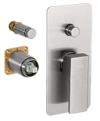 Remer Absolute Смеситель для ванны встраиваемый, 2 потребителя, цвет: nichel spazzolato AU09KBNP