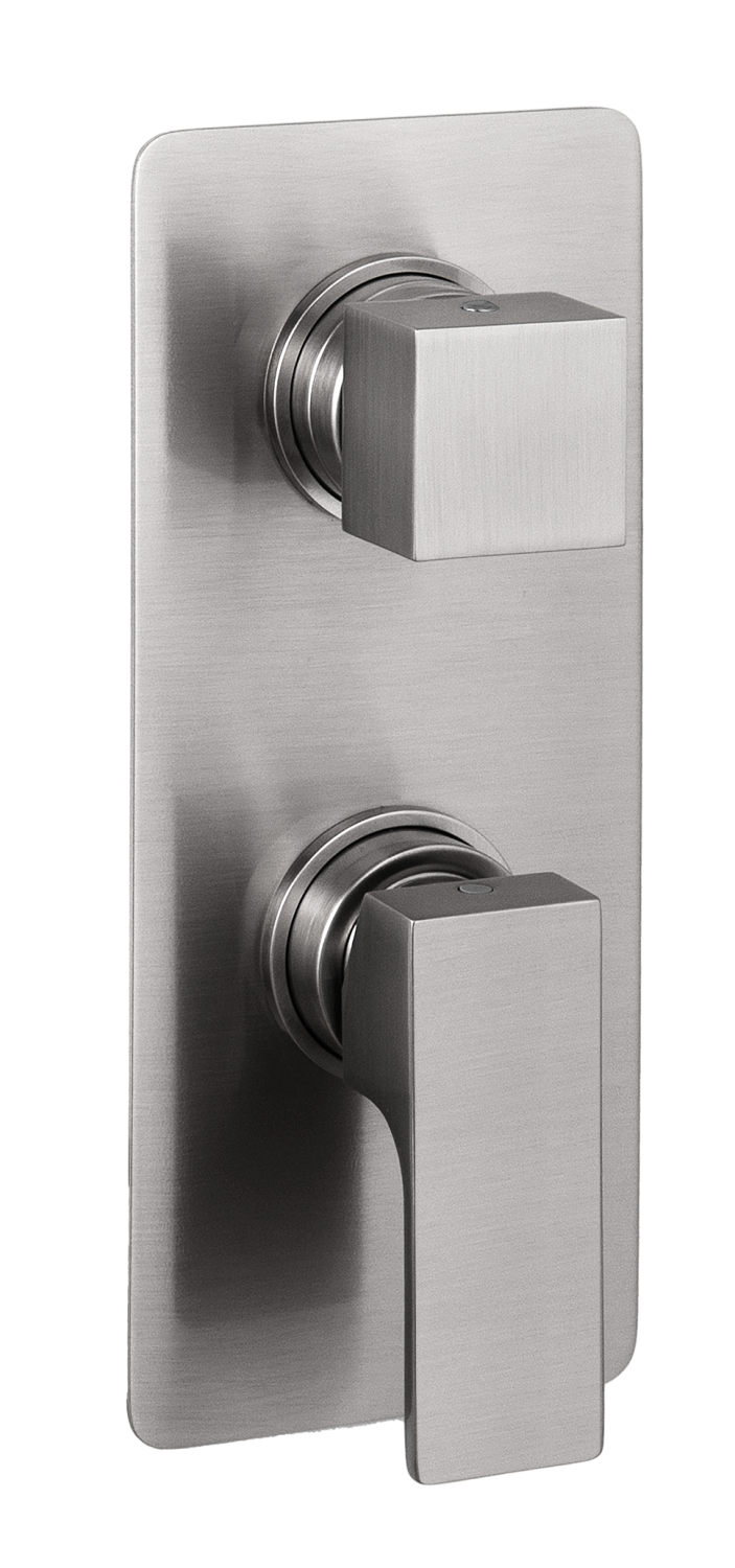 Remer Absolute Смеситель для ванны встраиваемый, 2 потребителя, цвет: nichel spazzolato AU92KBNP