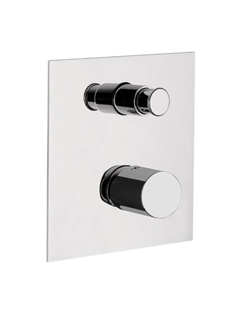 Remer Edge Смеситель для ванны встраиваемый на 2 потребителя, с встраиваемой частью, цвет: cromo EG509