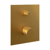 Remer Edge Смеситель для ванны встраиваемый, 2 потребителя, с скрытой частью, цвет: oro spazzolato EG509BG