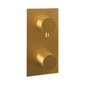 Remer Edge Термостат для ванны встраиваемый, 3 потребителя, с скрытой частью, цвет: oro spazzolato EG593BG